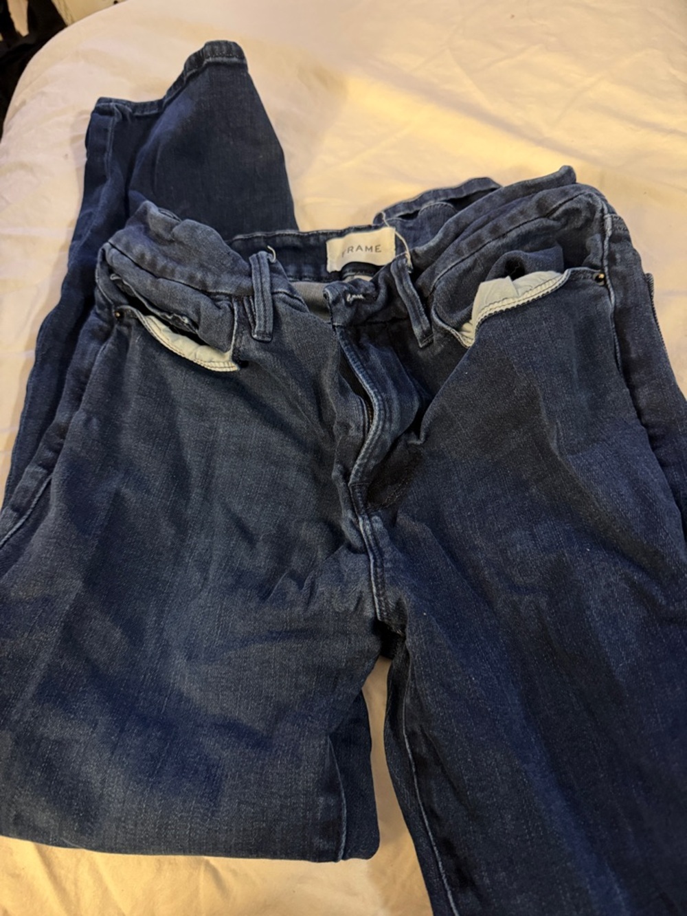 Frame Denim Indigo Blue Jeans